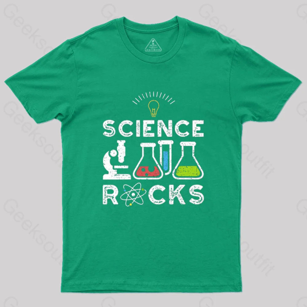 Science Rocks T-Shirt Green / S