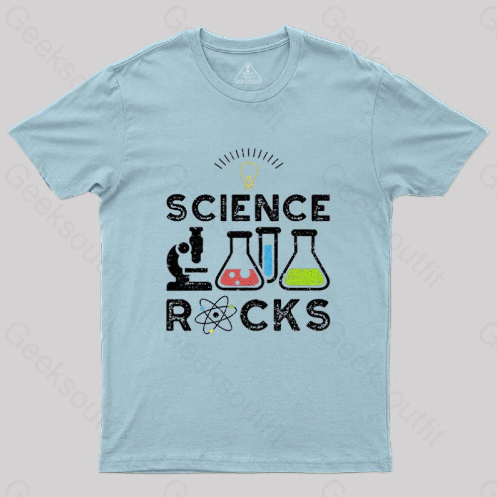 Science Rocks T-Shirt Light Blue / S