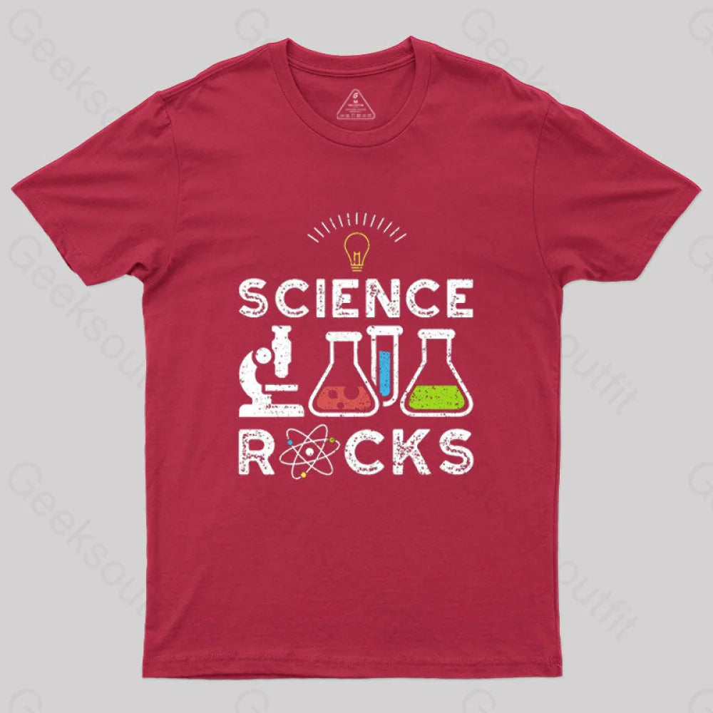 Science Rocks T-Shirt Red / S