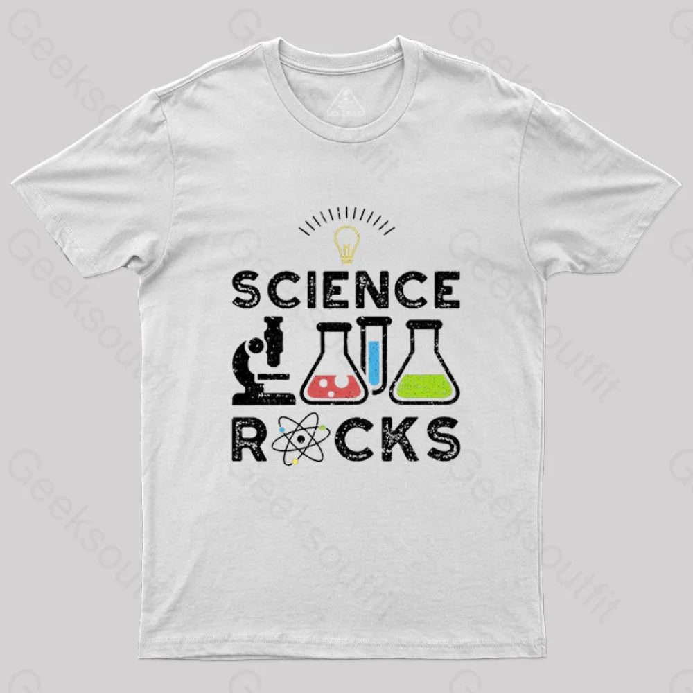 Science Rocks T-Shirt White / S