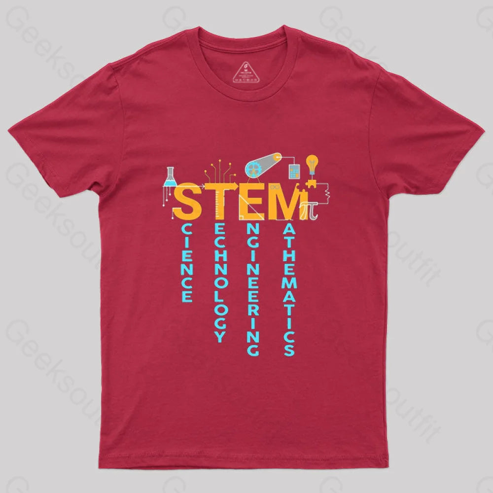 Science Stem T-Shirt Red / S