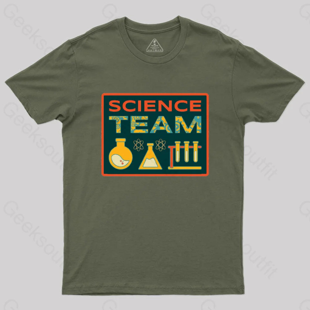 Science Team T-Shirt Army Green / S