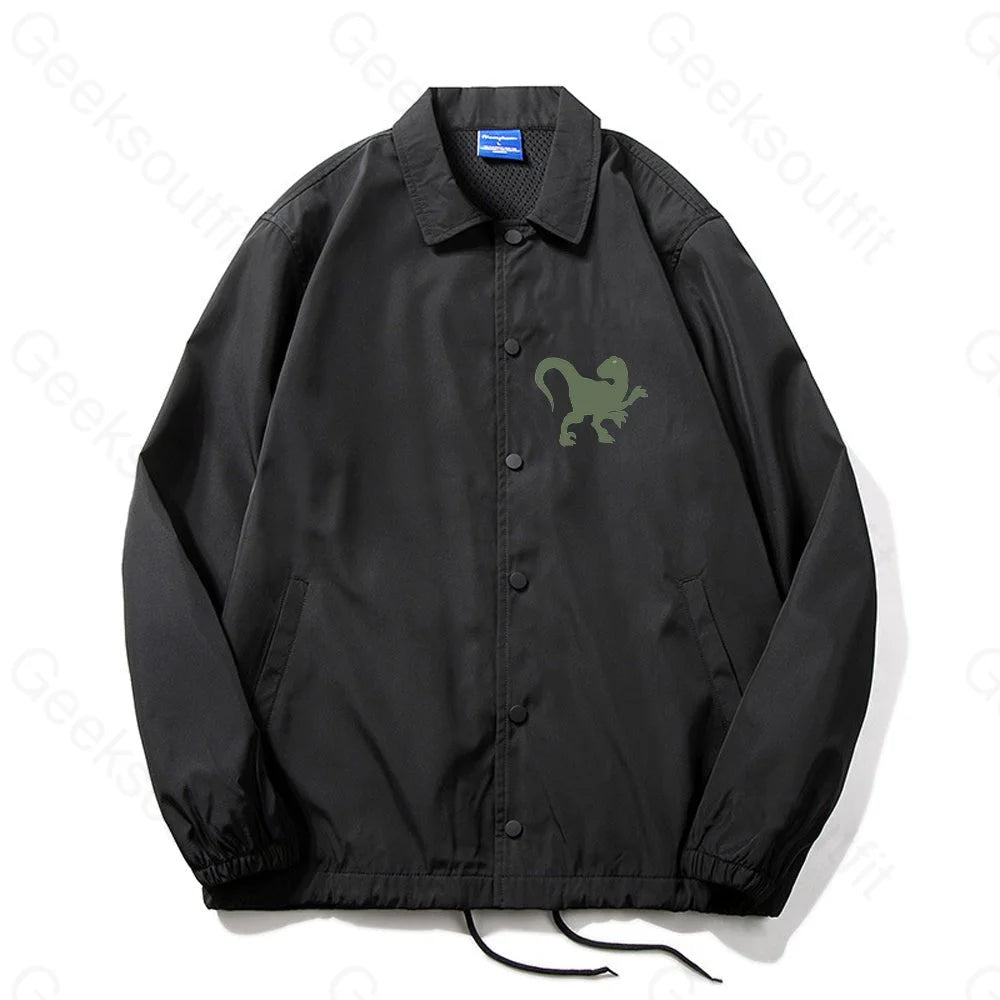 Science Velociraptor Coach Jacket - Geeksoutfit