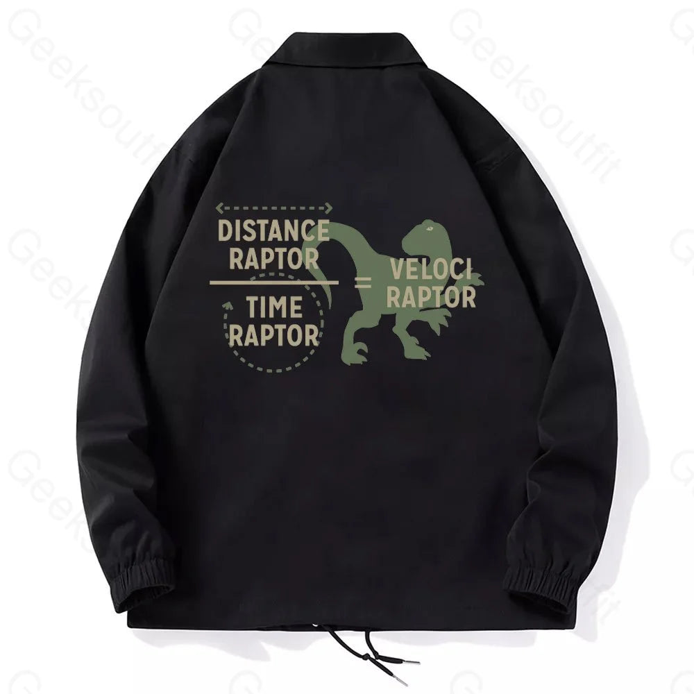 Science Velociraptor Coach Jacket - Geeksoutfit