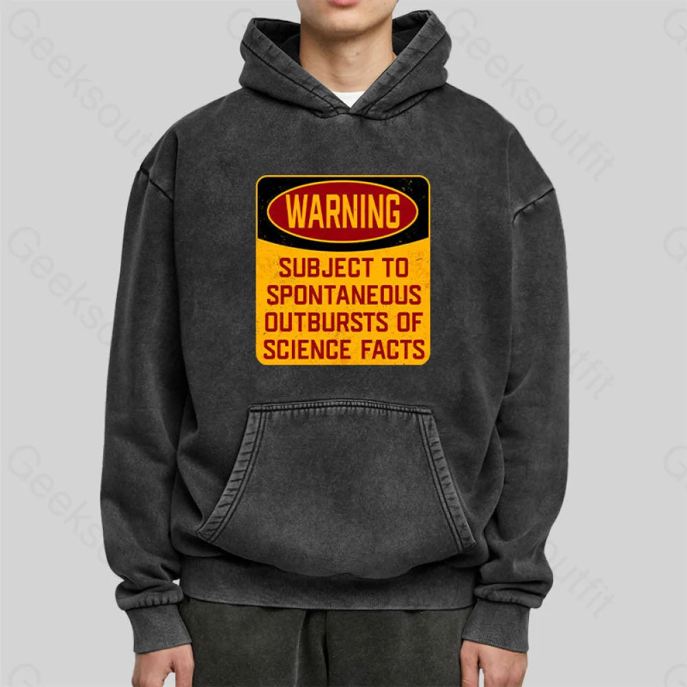 Science Warning Washed Hoodie