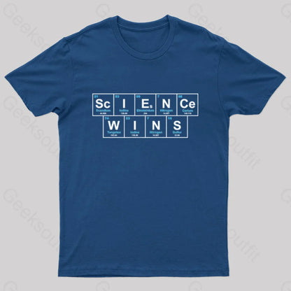 Science Wins Nerd T-Shirt Navy / S