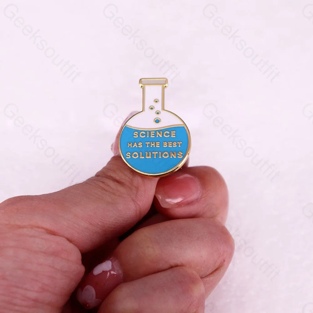 Scientific Glass Flask Pins