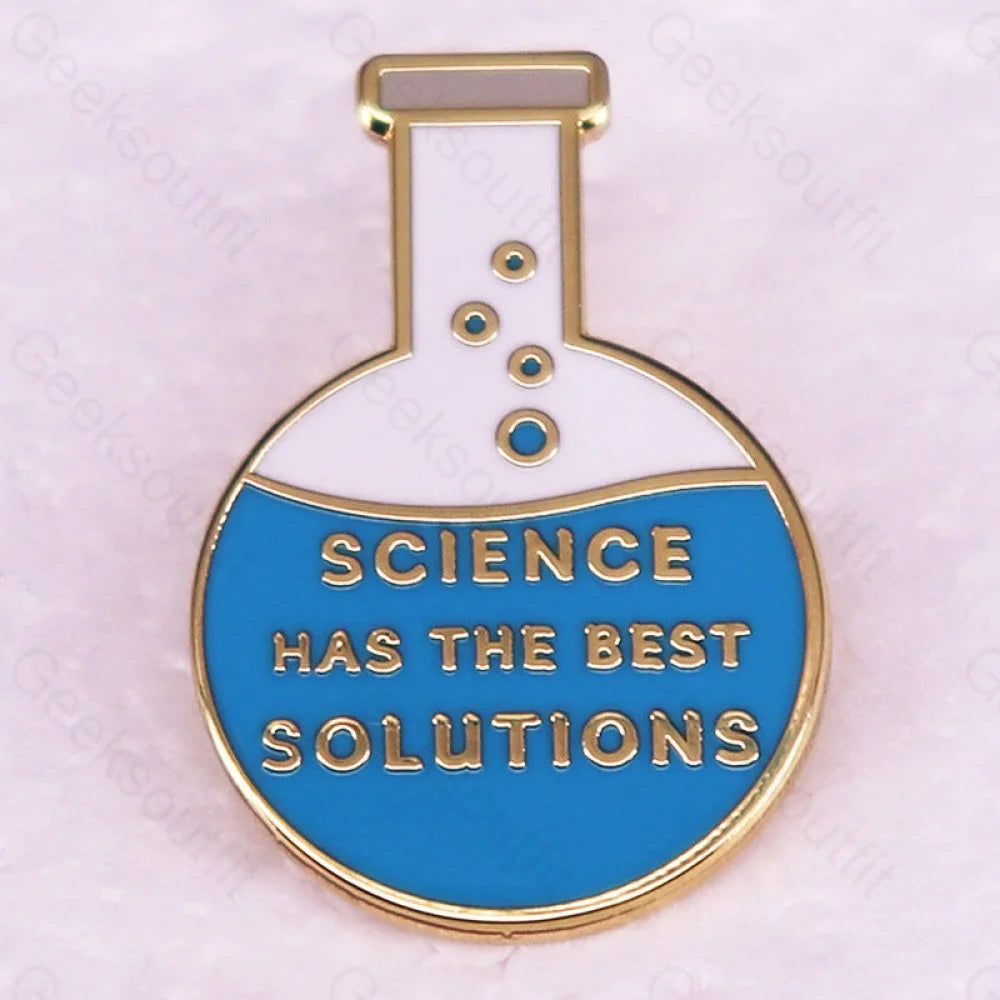 Scientific Glass Flask Pins