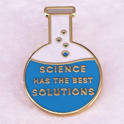 Scientific Glass Flask Pins