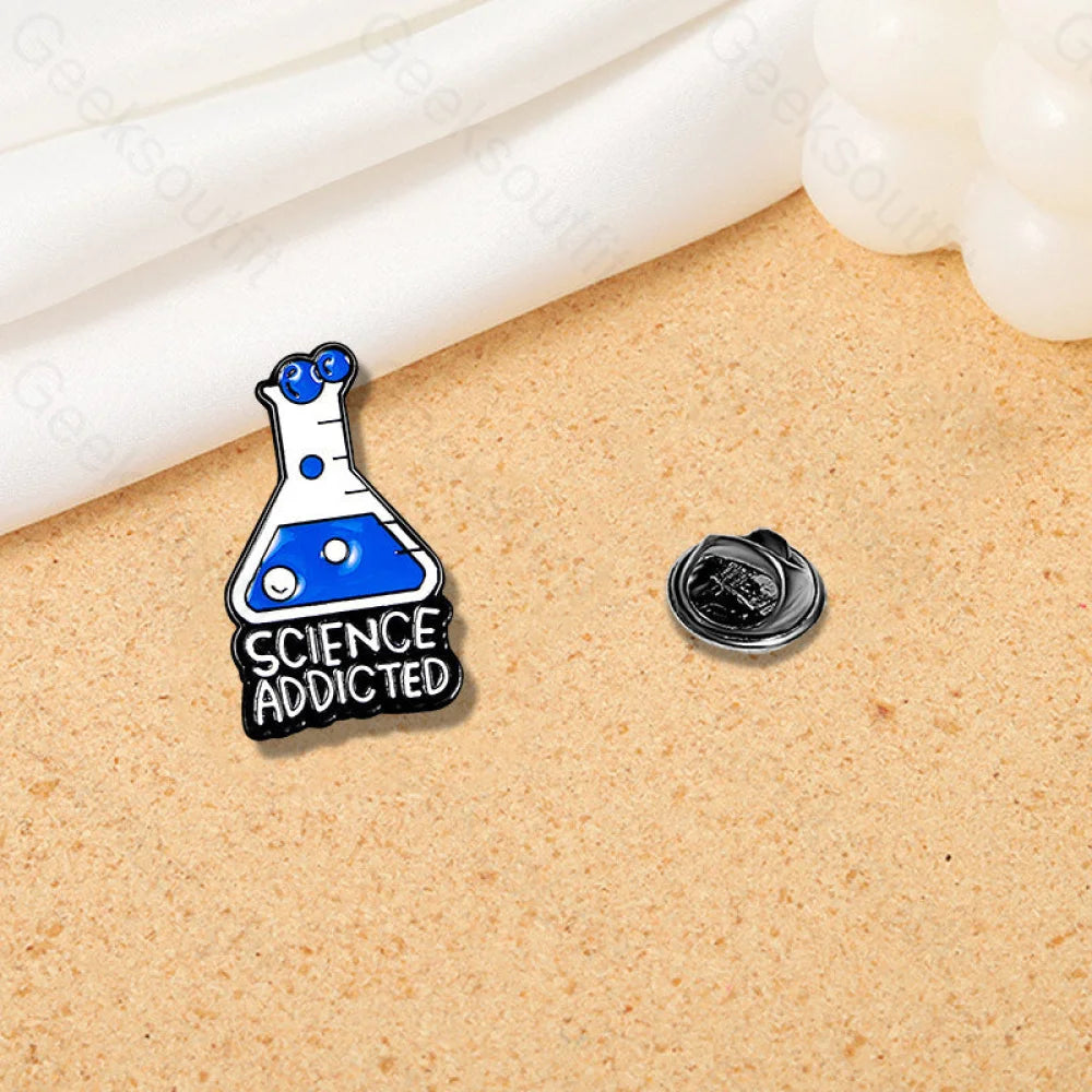 Scientific Optimism Pins Blue Bottle