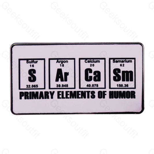 Scientific Satire S Ar Ca Sm Pins Sarcasm