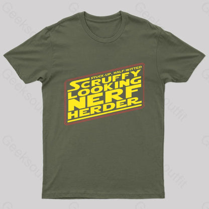 Scruffy Looking Nerd T-Shirt Army Green / S