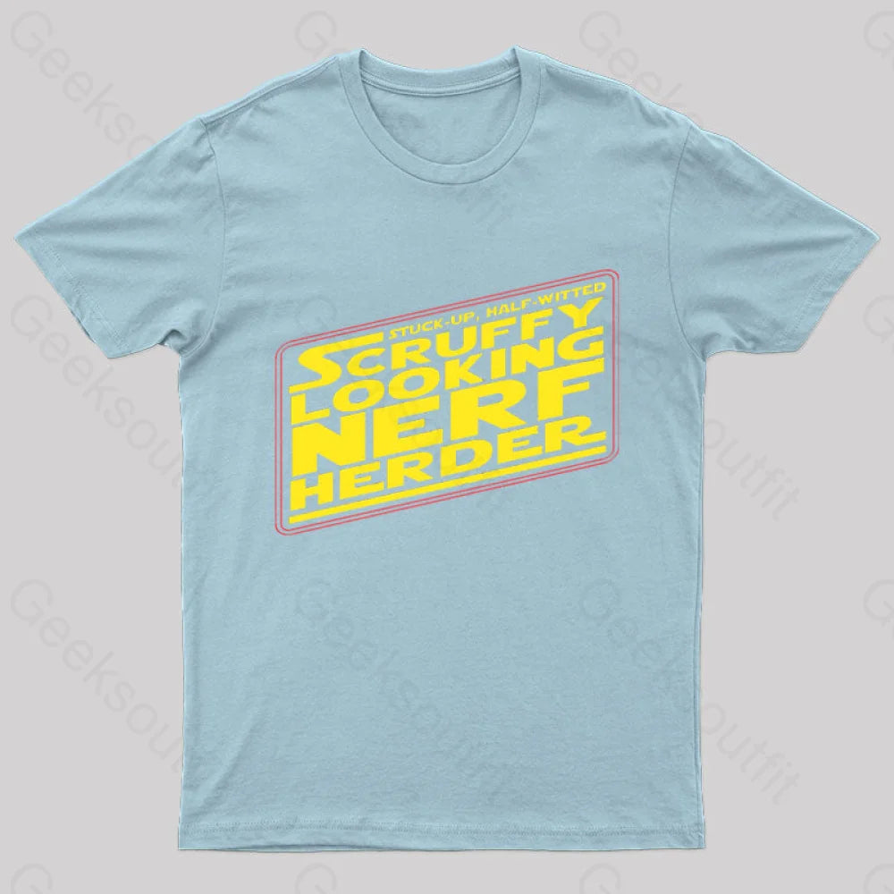 Scruffy Looking Nerd T-Shirt Light Blue / S