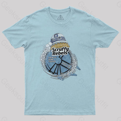 Scruffy Rebels Nerd T-Shirt Light Blue / S