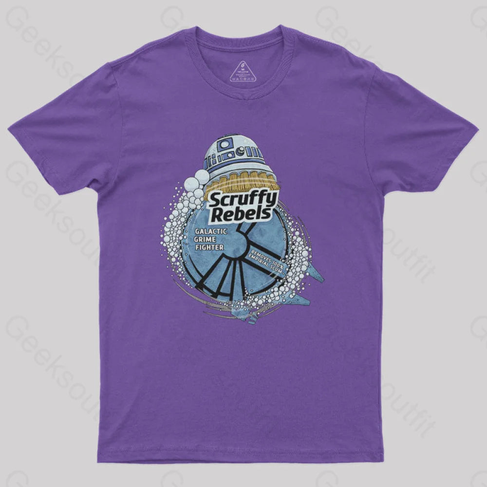 Scruffy Rebels Nerd T-Shirt Purple / S