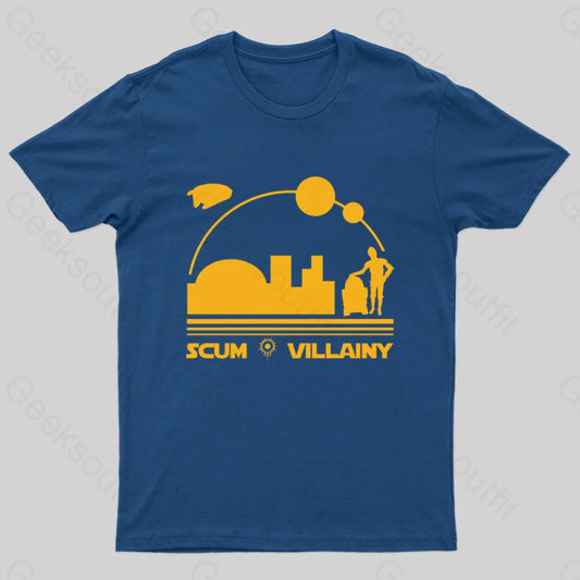 Scum & Villainy Geek T-Shirt Navy / S