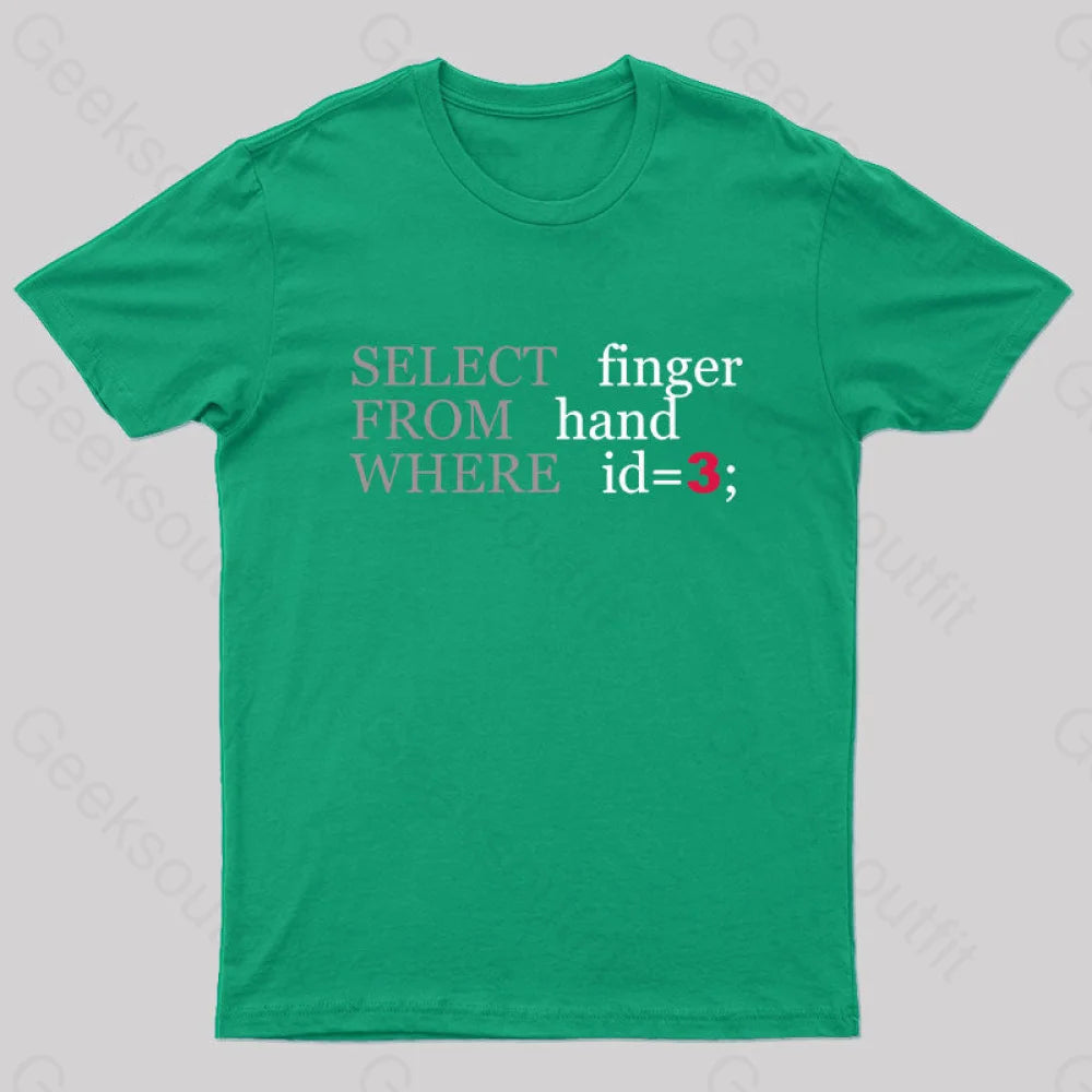 Select For Where Geek T-Shirt Green / S