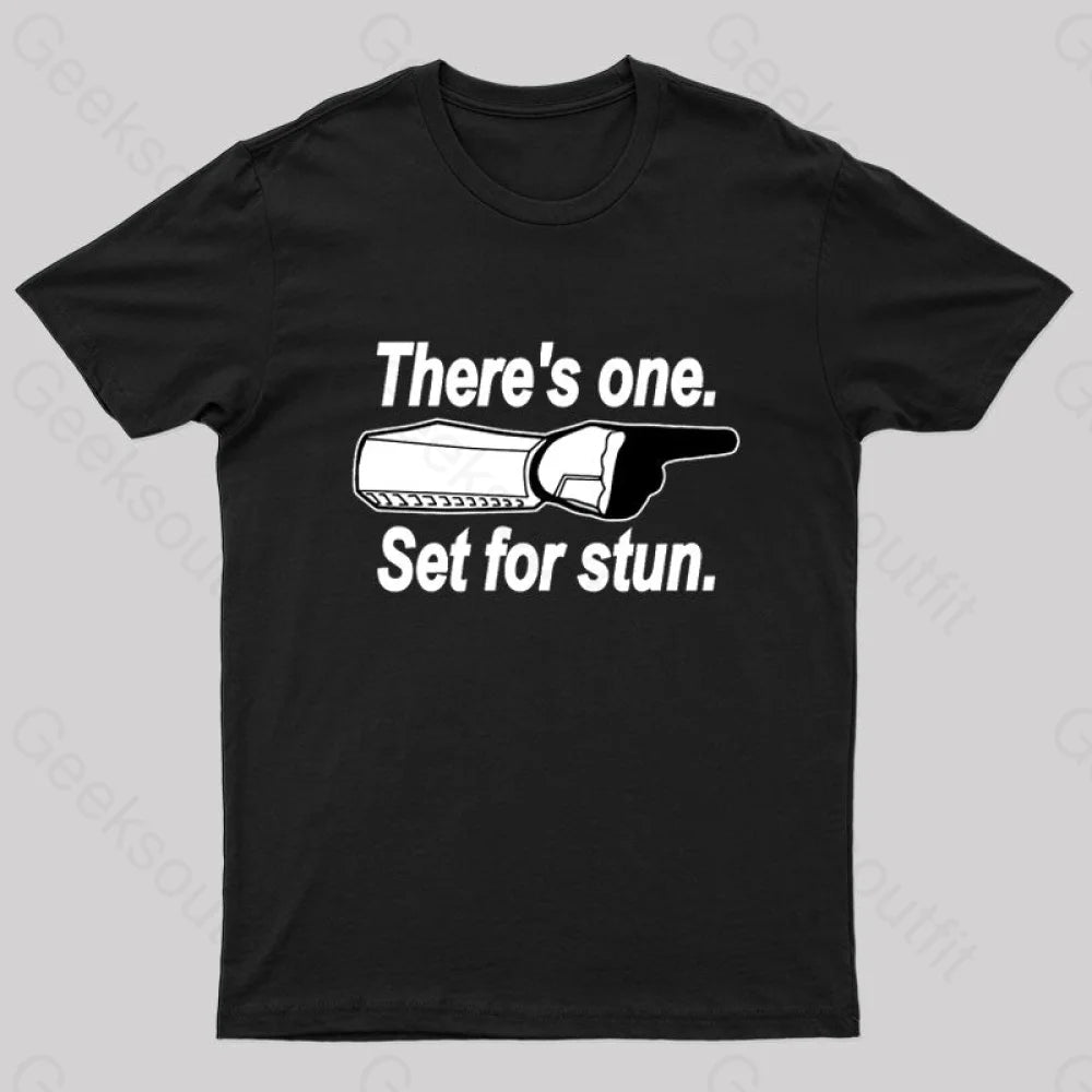 Set For Stun Geek T-Shirt Black / S