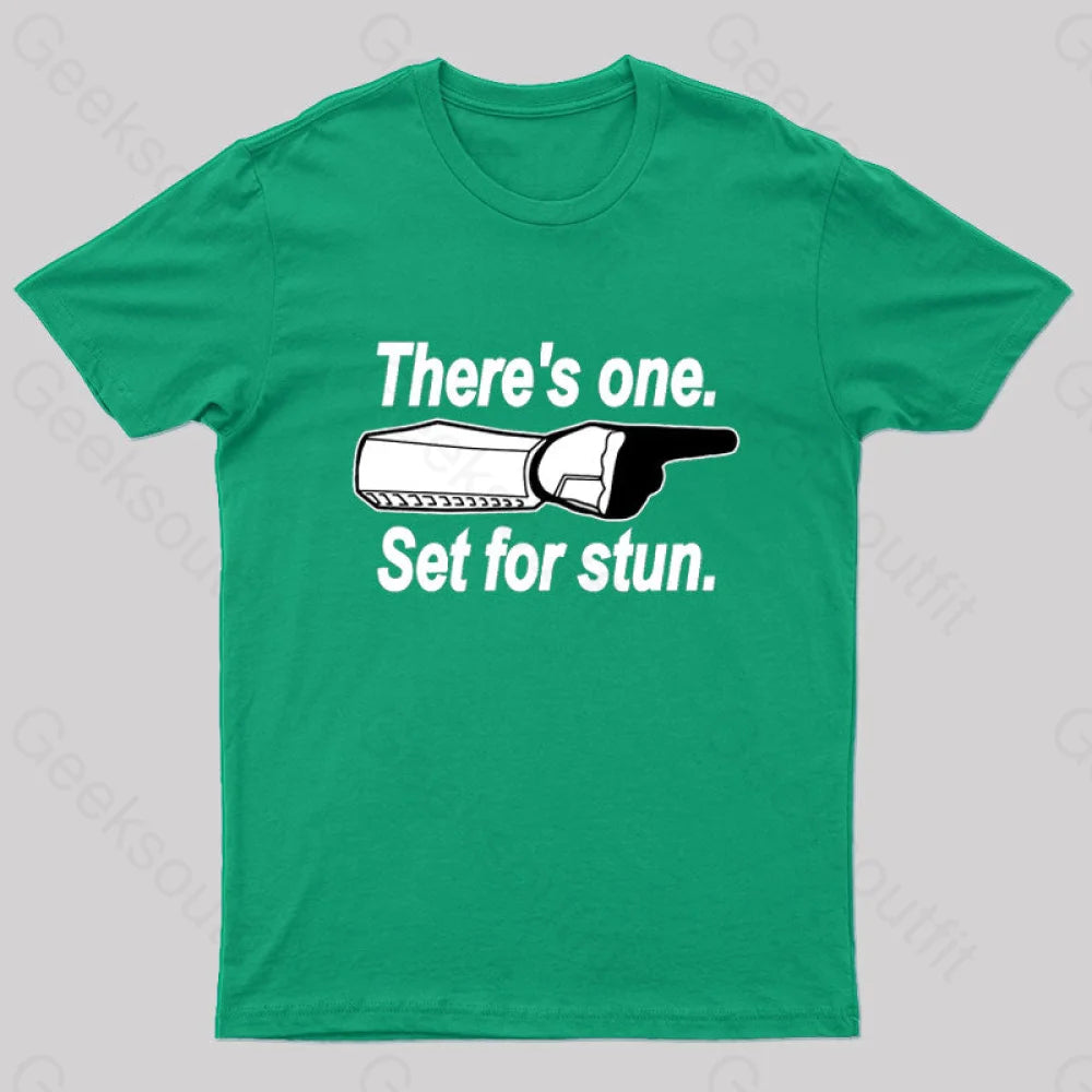 Set For Stun Geek T-Shirt Green / S