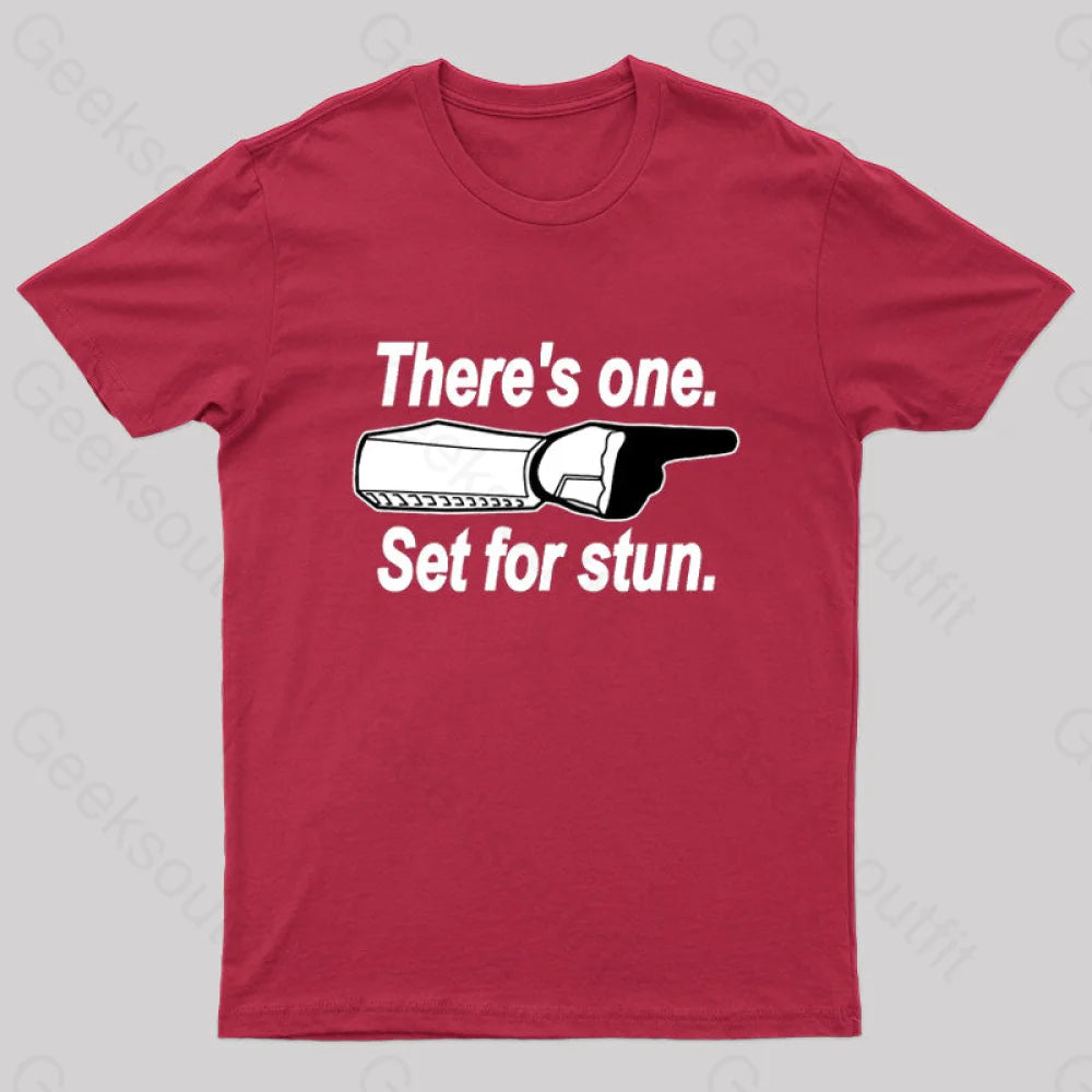 Set For Stun Geek T-Shirt Red / S