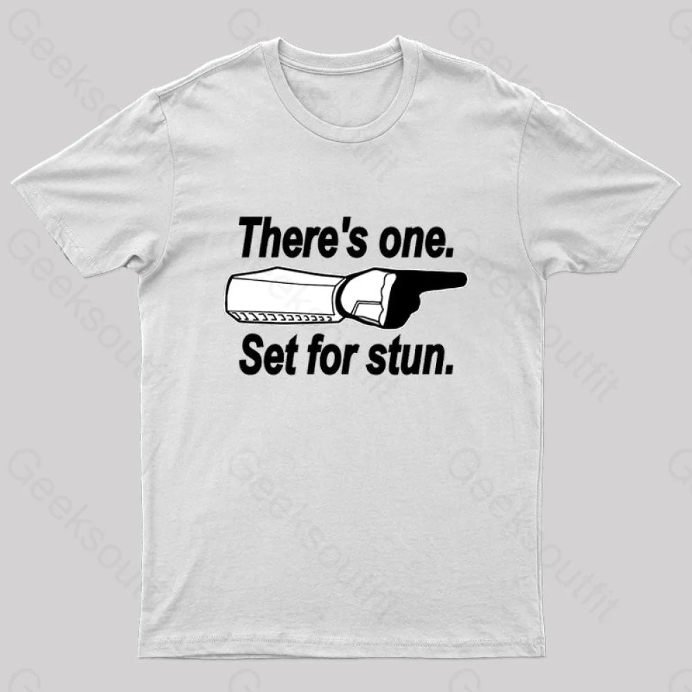 Set For Stun Geek T-Shirt White / S