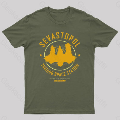 Sevastopol Station Geek T-Shirt Army Green / S