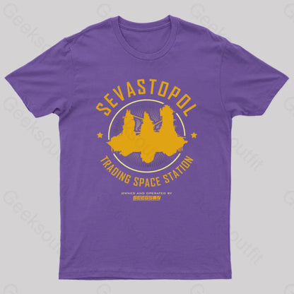 Sevastopol Station Geek T-Shirt Purple / S