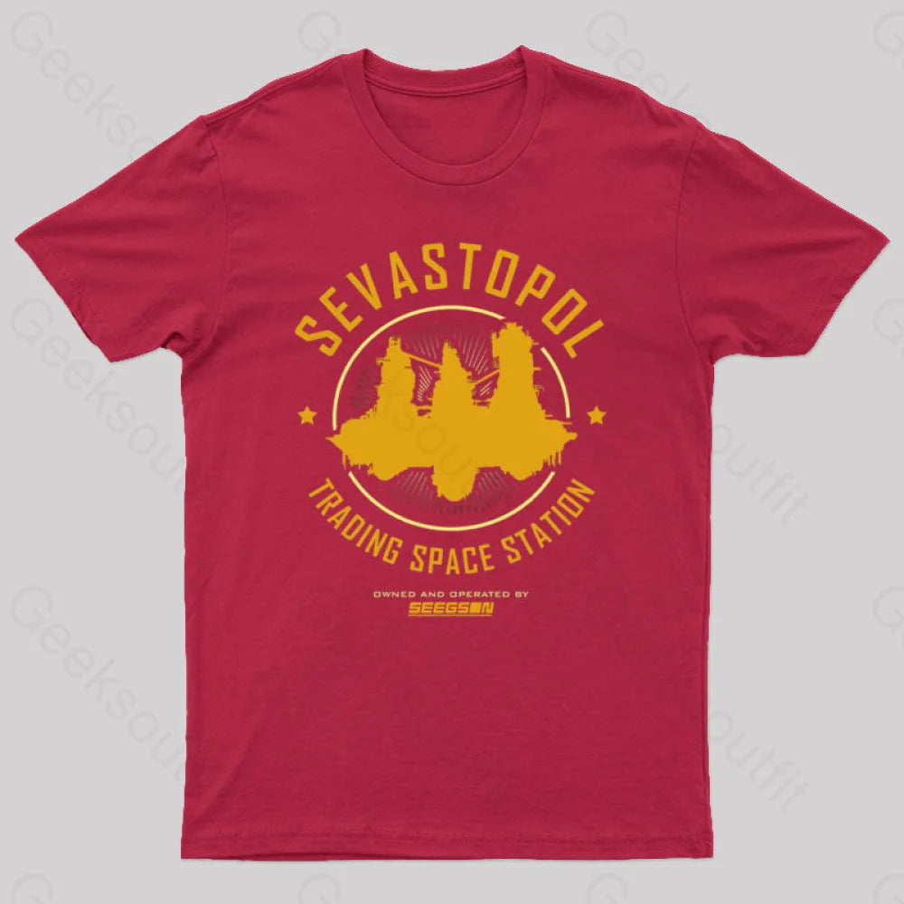 Sevastopol Station Geek T-Shirt Red / S