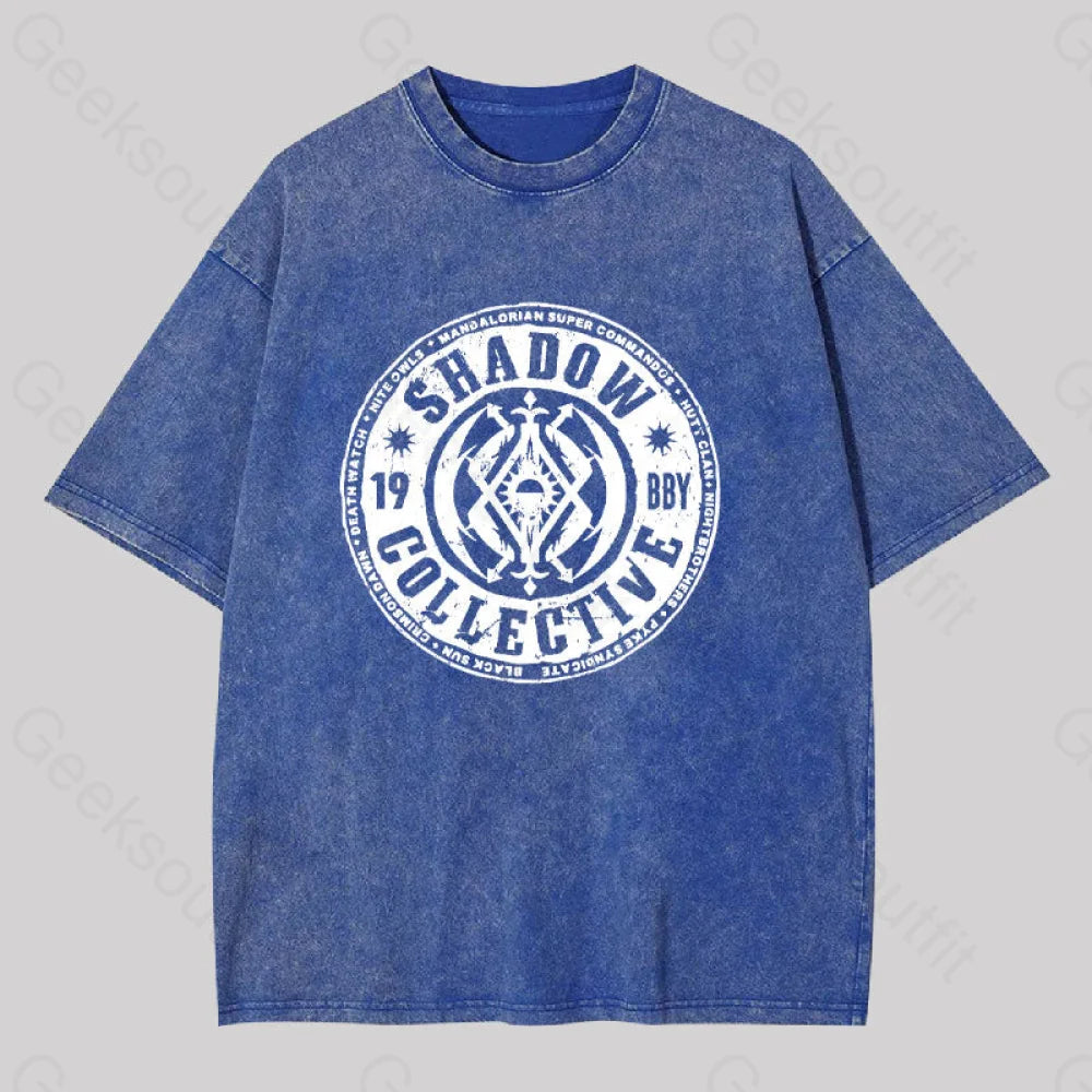 Shadow Collective Empire Strikes Back Washed T-Shirt Blue / S