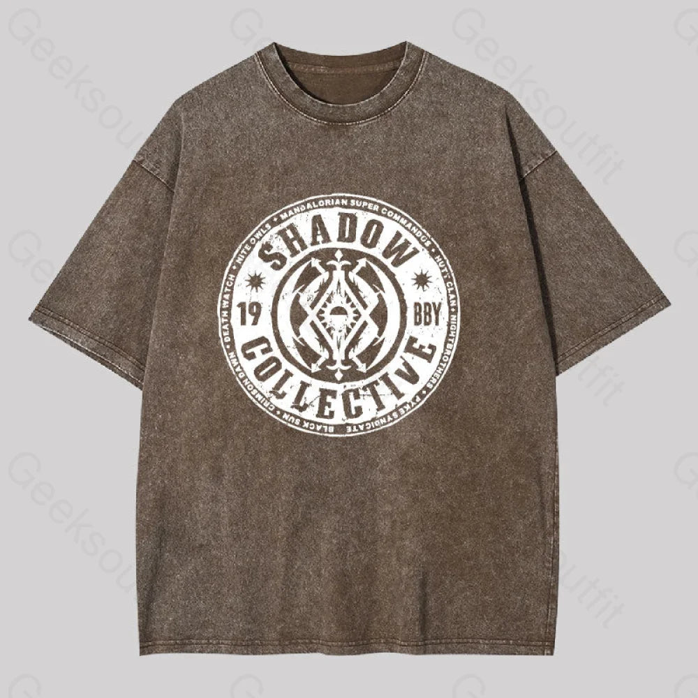 Shadow Collective Empire Strikes Back Washed T-Shirt Coffee / S