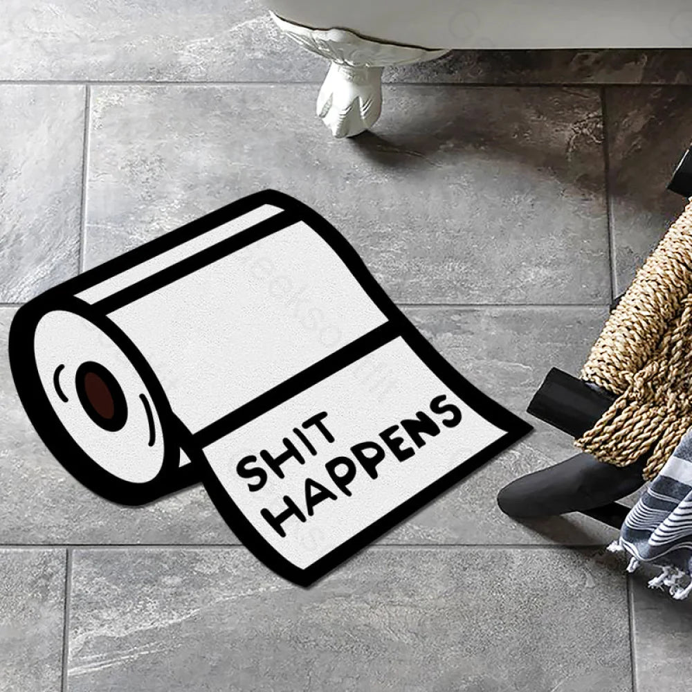 Shit Happens Funny Diatom Rug 60Cm