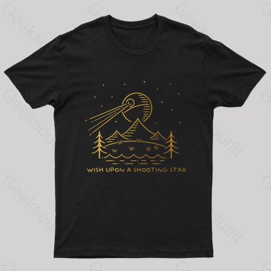 Shooting Star Geek T-Shirt Black / S