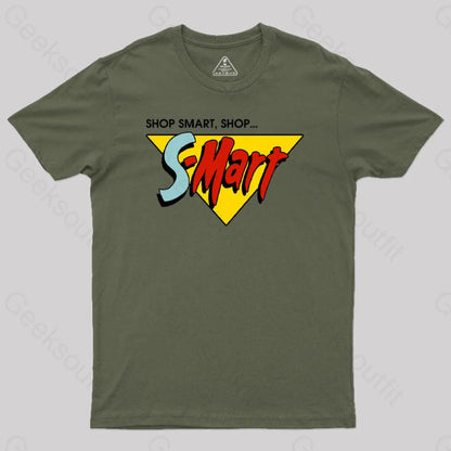 Shop Smart Shop... Geek T-Shirt Army Green / S