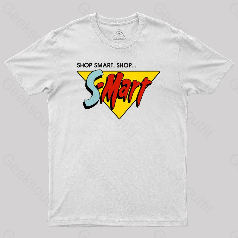 Shop Smart Shop... Geek T-Shirt White / S