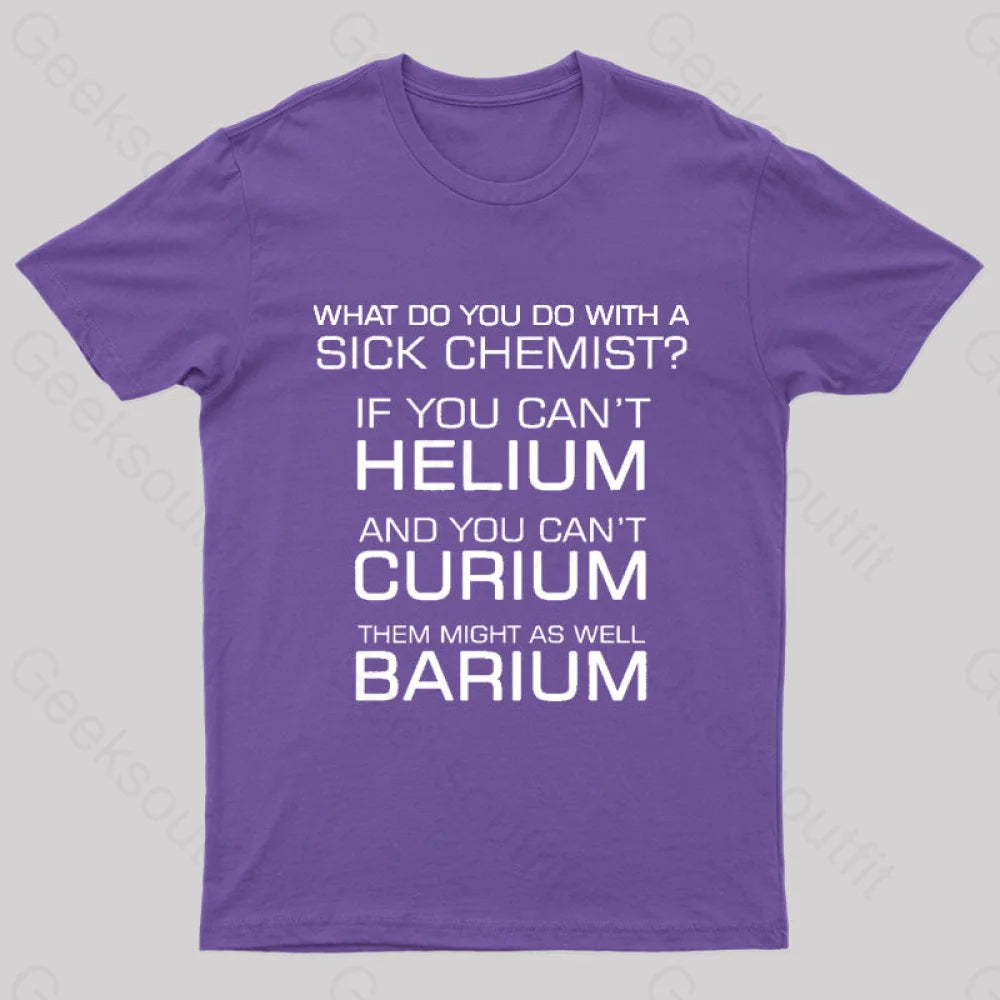 Sick Chemist Nerd T-Shirt Purple / S