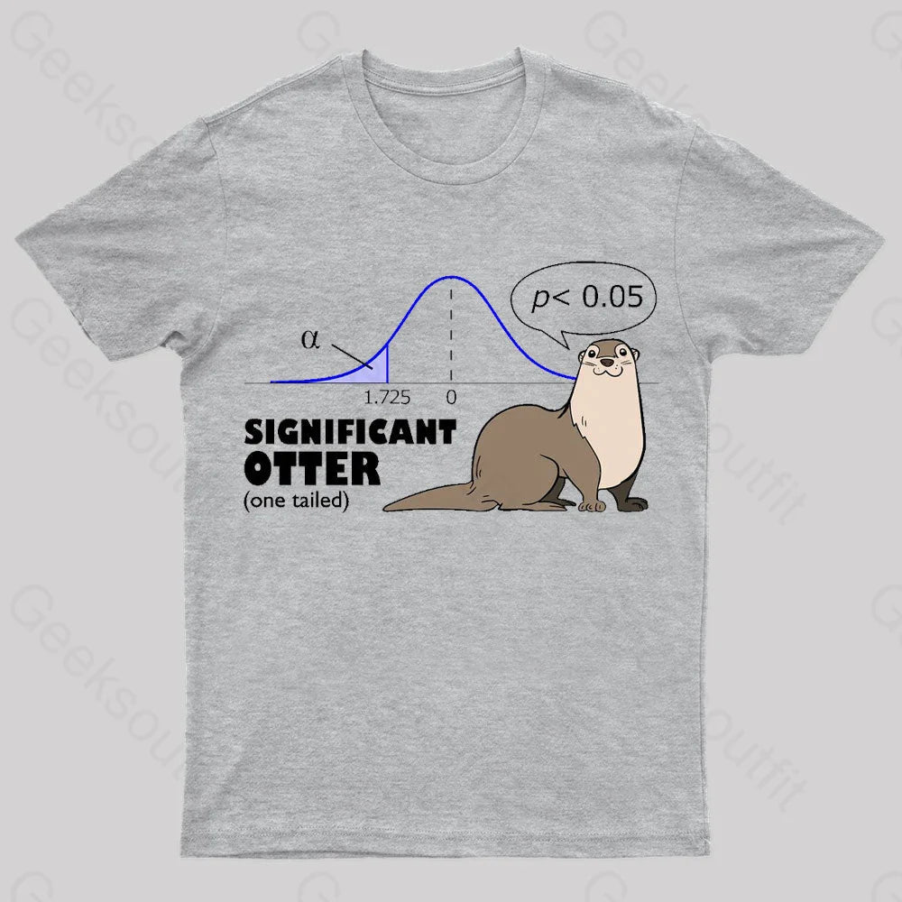 Significant Otter Nerd T-Shirt Grey / S