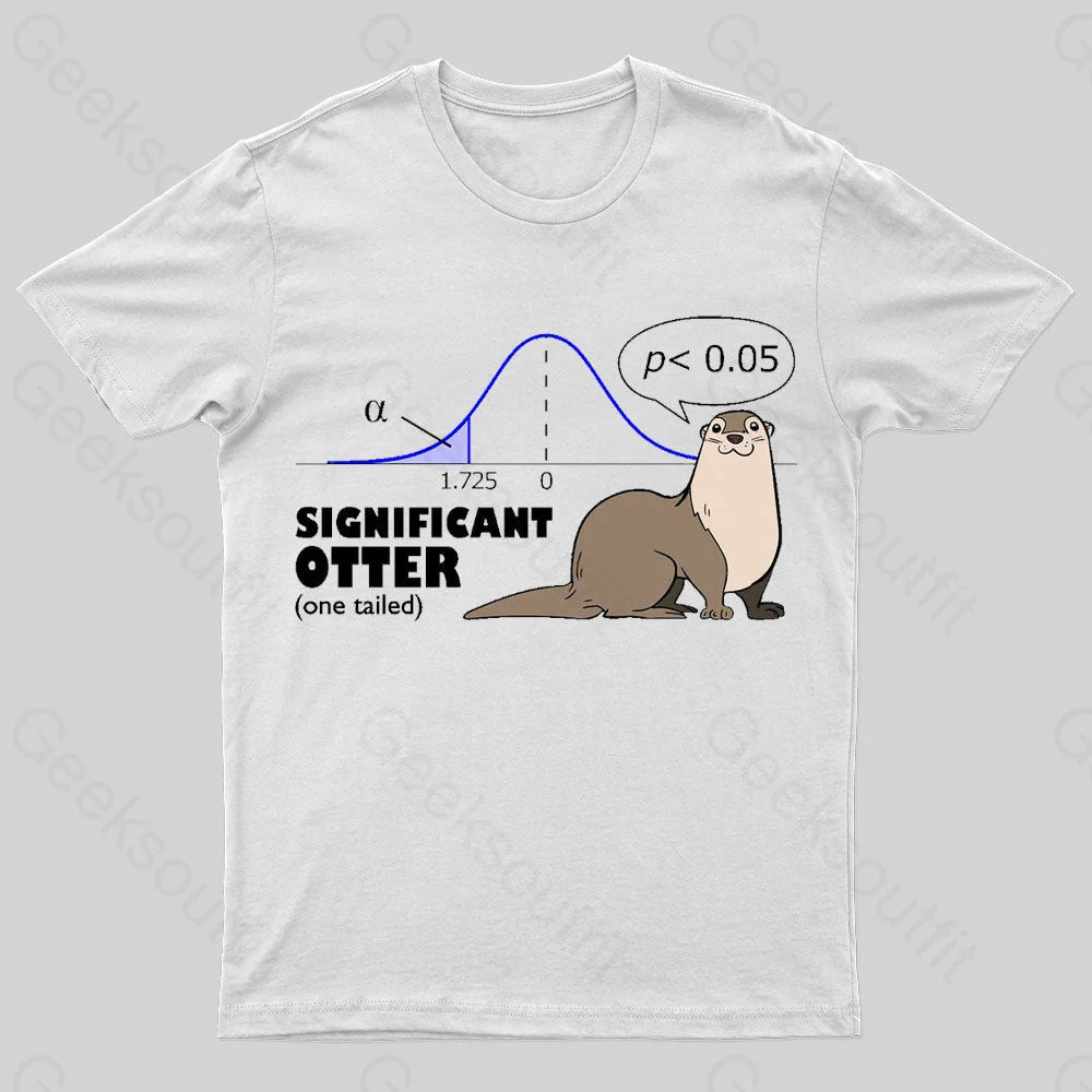 Significant Otter Nerd T-Shirt White / S