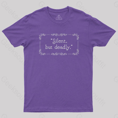 Silent But Deadly Geek T-Shirt Purple / S