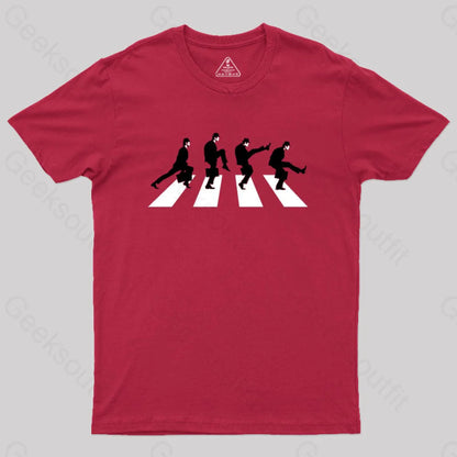 Silly Road Geek T-Shirt Red / S