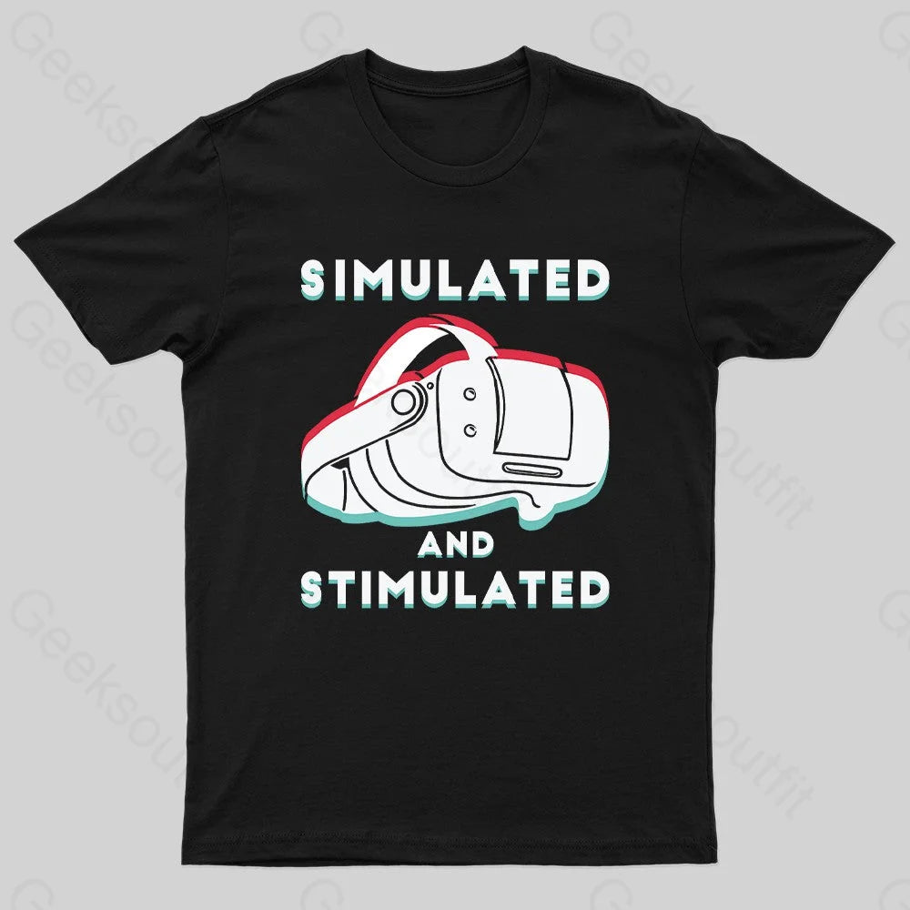 Simulated And Nerd T-Shirt Black / S