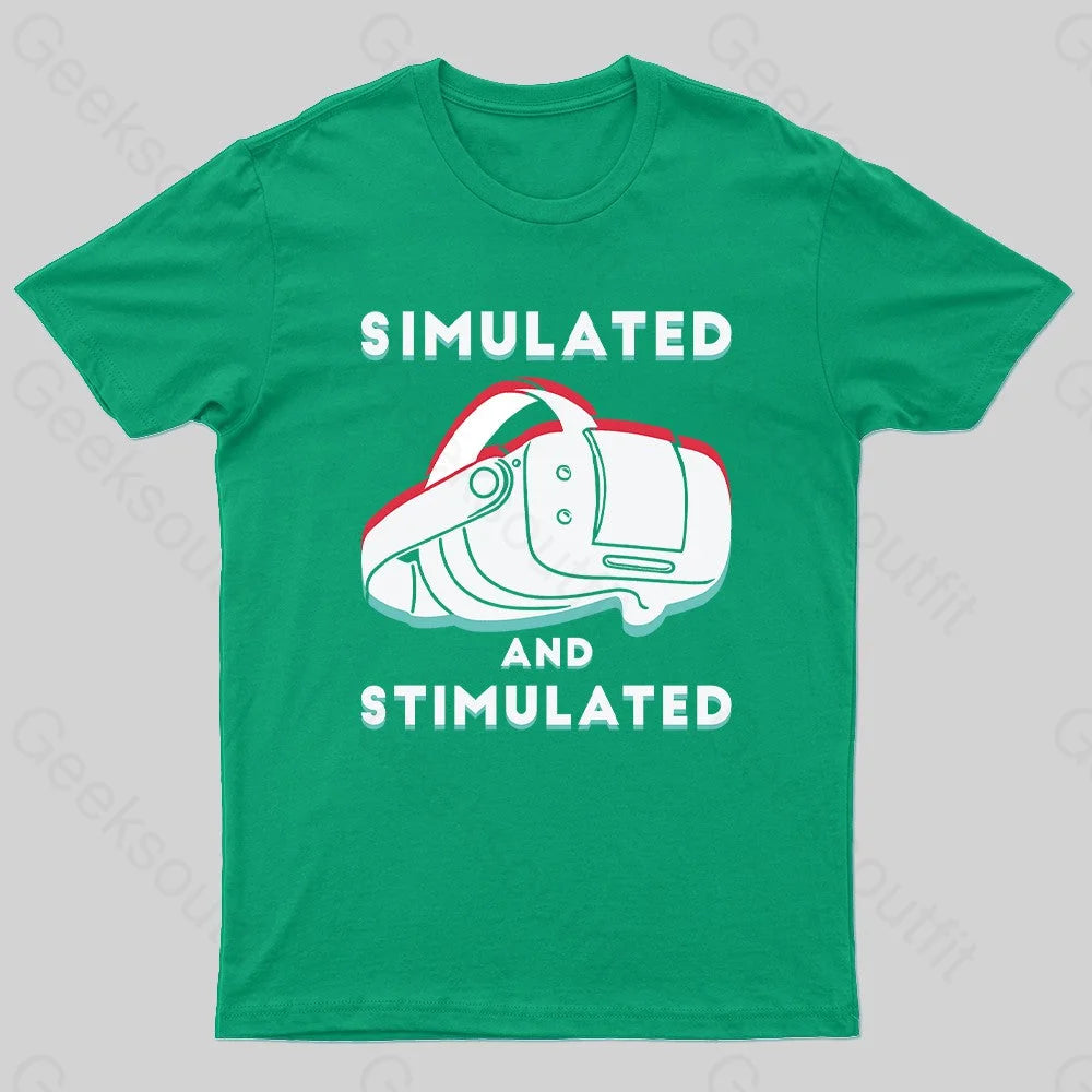 Simulated And Nerd T-Shirt Green / S