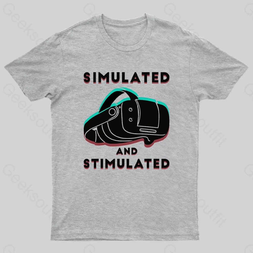 Simulated And Nerd T-Shirt Grey / S