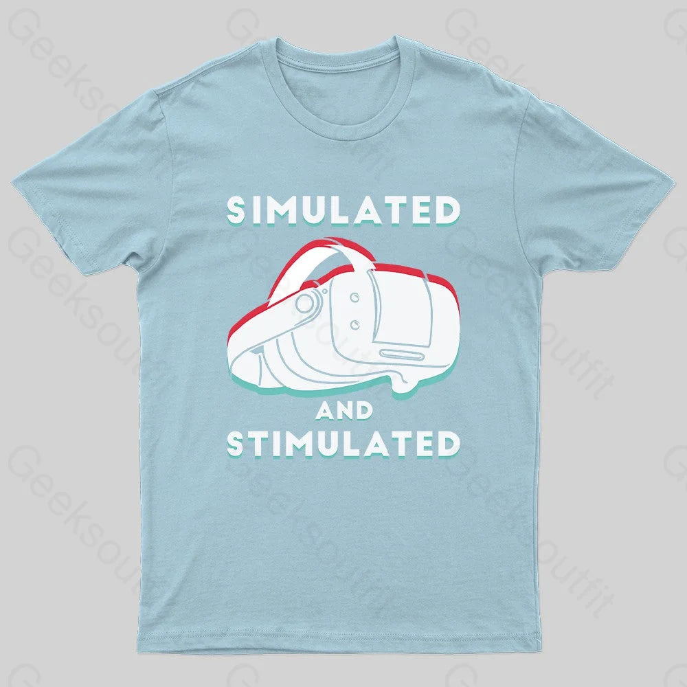 Simulated And Nerd T-Shirt Light Blue / S