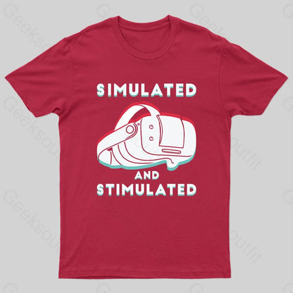 Simulated And Nerd T-Shirt Red / S