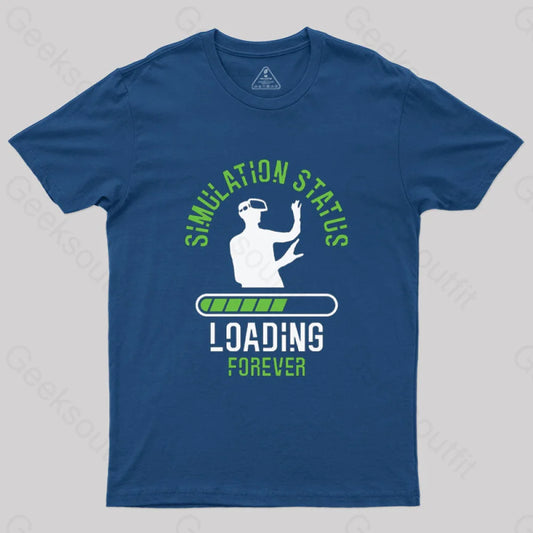 Simulation Status Loading Forever T-Shirt Navy / S