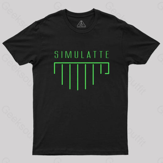 Simulatte From Matrix Resurrections T-Shirt Black / S