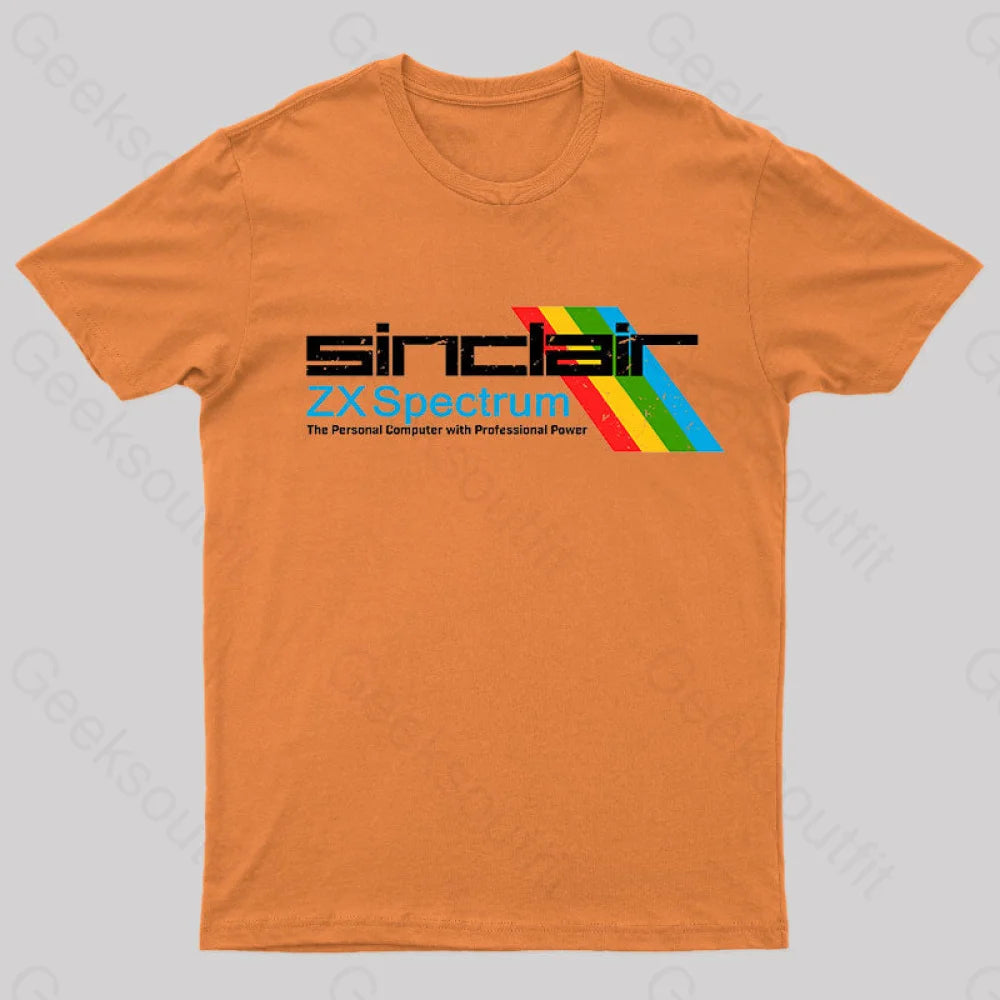 Sinclai Zx Spectrum T-Shirt Orange / S Yc