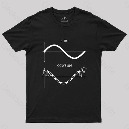 Sine And Cowsine T-Shirt Black / S