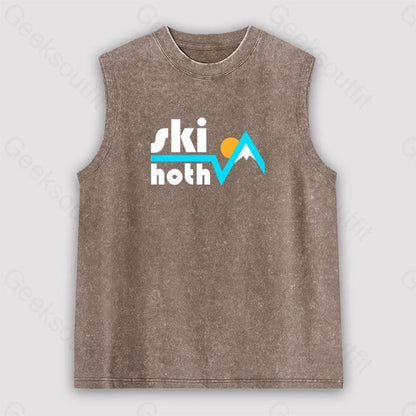 Ski Hoth Unisex Washed Tank Brown / S