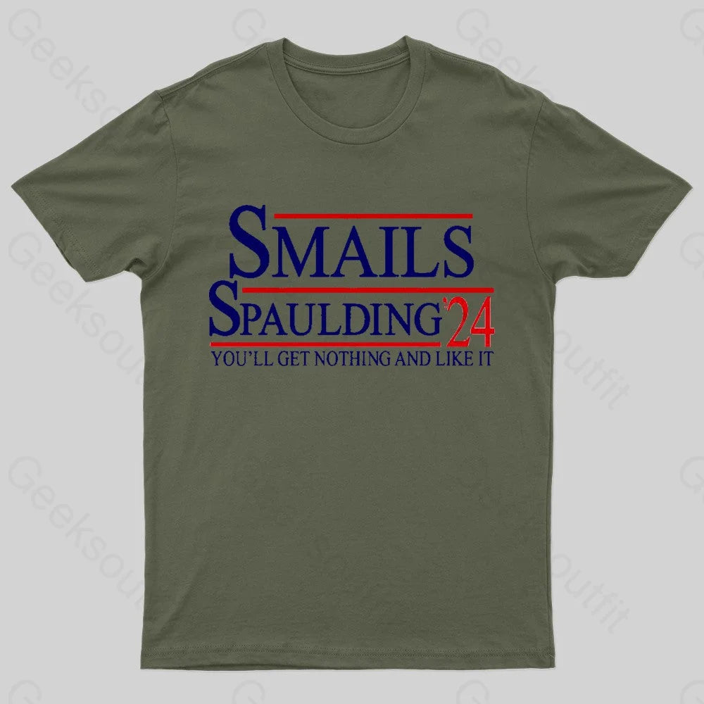 Smails Spaulding 24 Geek T-Shirt Army Green / S